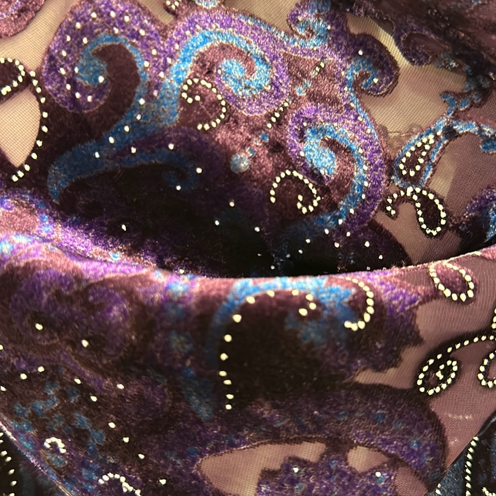 VTG cut velvet wrap / scarf